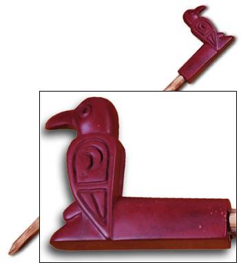Raven Catlinite Pipe