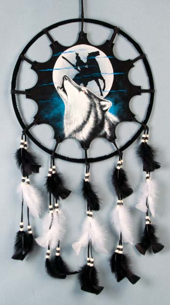 Hand-Painted Shield Mandella - Wolf 14