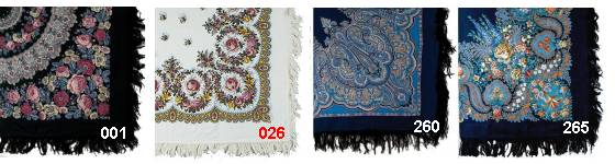 Floral Design Wool Shawls