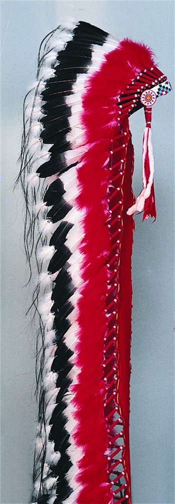 Double Trailer Warbonnet Kit- Imported  Browband & Rosettes