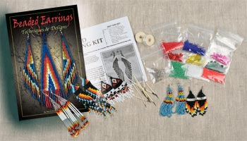 Beaded Earrings Kit with Book