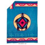 Native American Design  Fleece Blanket - Turtle by Missouri River