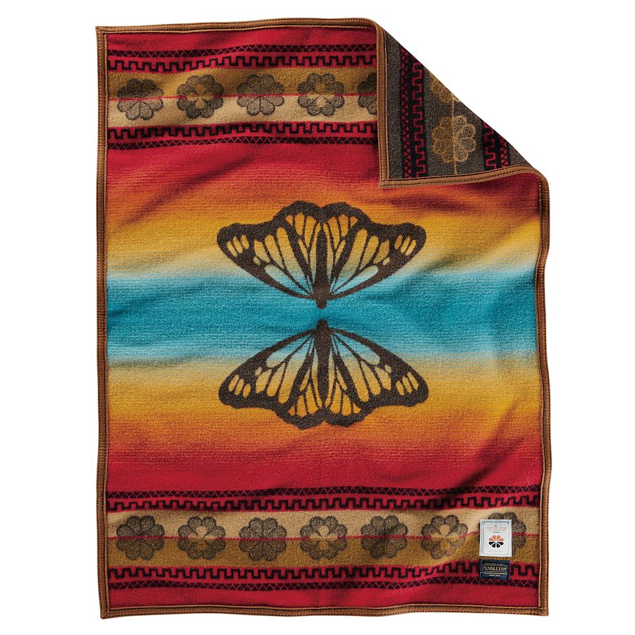 Crazy Crow Trading Post Pendleton Butterfly Crib Blanket