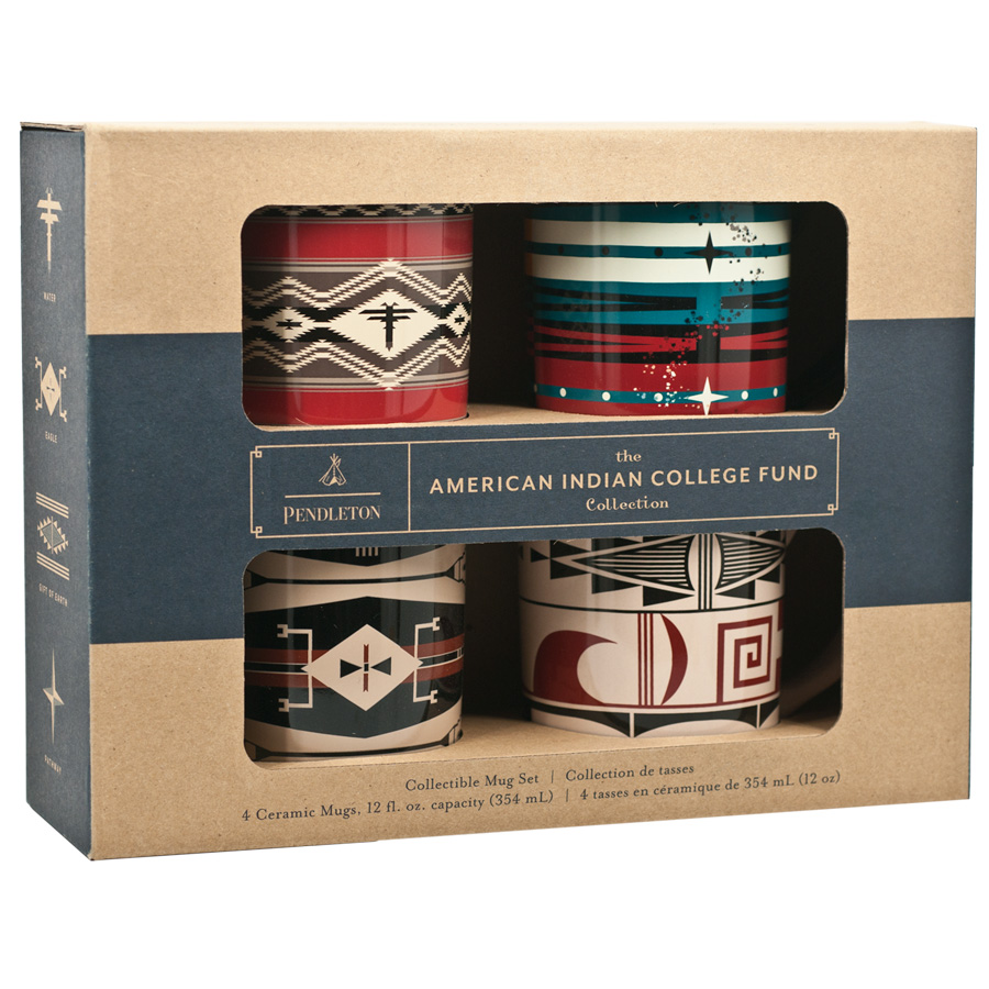 Pendleton American Indian College Fund Mug Set (Set of 4) ! Pendleton