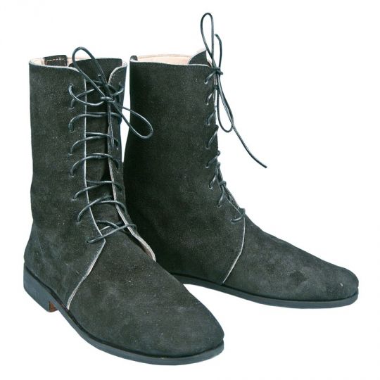Crazy Crow Trading Post: Trekker Half Boots - Black display picture 2