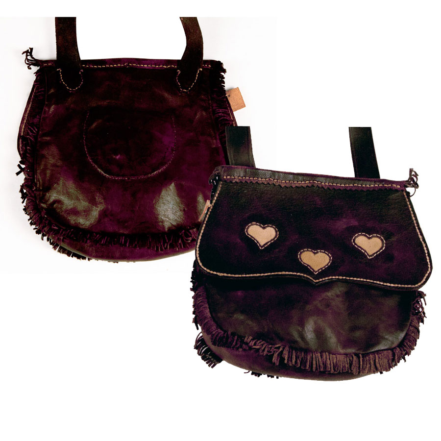 Custom Hunting Pouch - 3-Heart Medium | Crazy Crow Trading Post