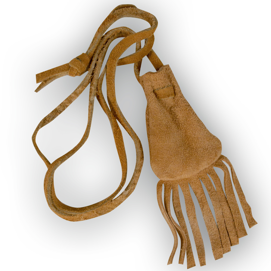 Medicine Bag with Fringe Small Crazy Crow Trading Post