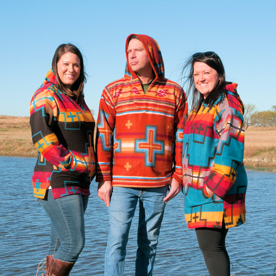Crazy Crow Trading Post: Southwest Hooded Fleece Pullovers