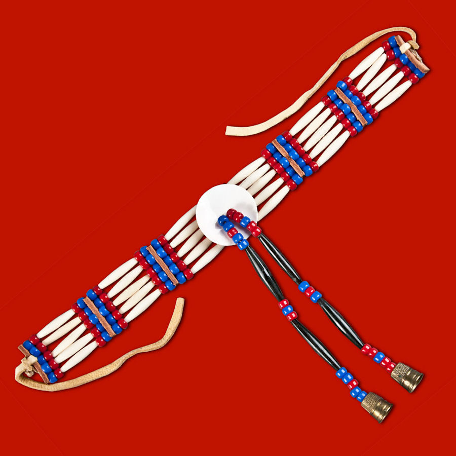 Northern Traditional Choker Kit Imitation Hairpipe & Plastic Crow