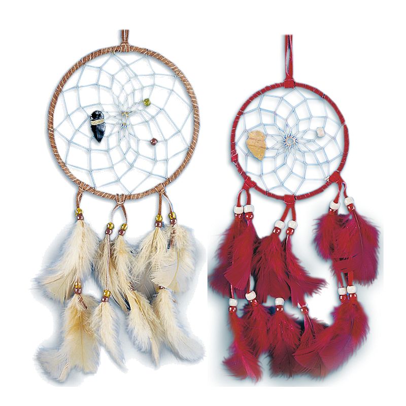 Dream Catcher Kit 6", Gold Buckskin Dream Catchers Crazy Crow