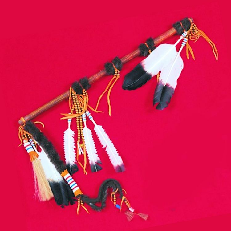 Deluxe Traditional Dance Staff Kit Crazy Crow Trading Post