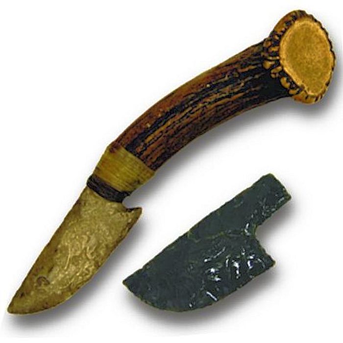 Flint/Obsidian Knife Kit Crazy Crow Trading Post