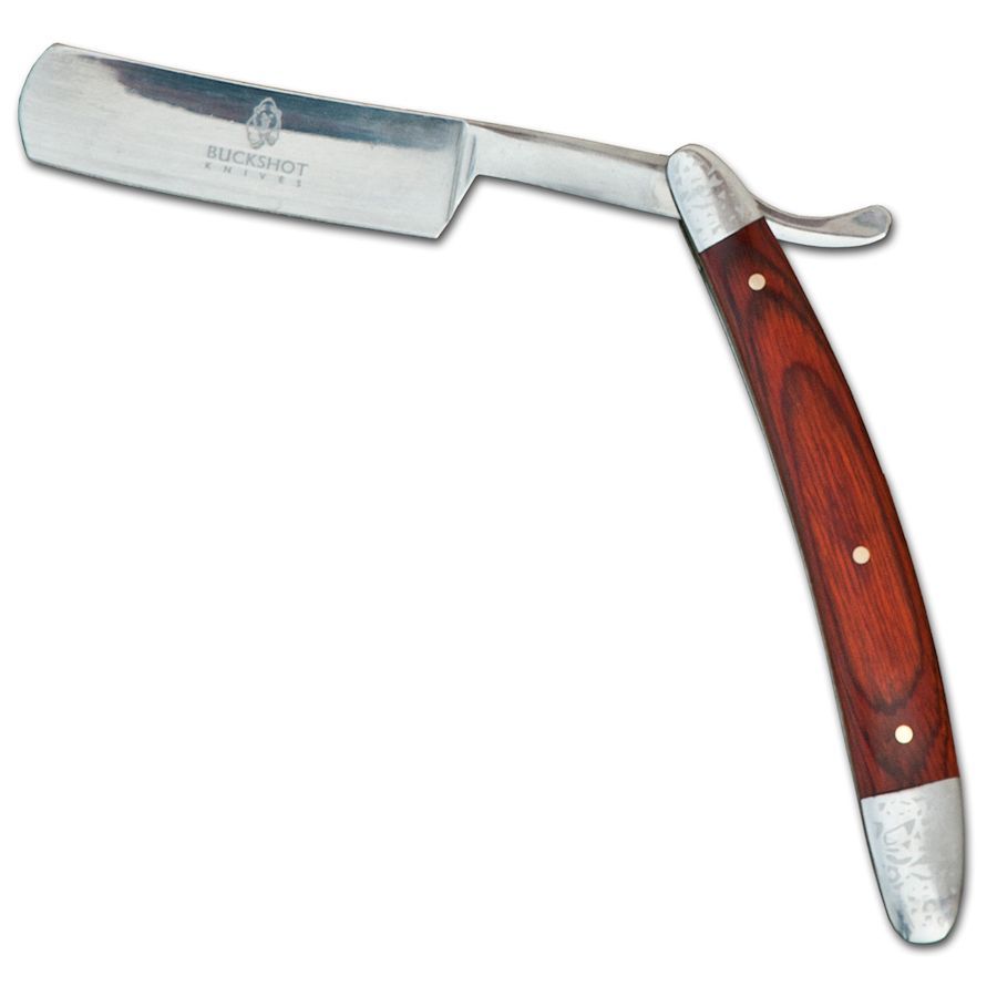Crazy Crow Trading Post Straight Razor Wood Handle
