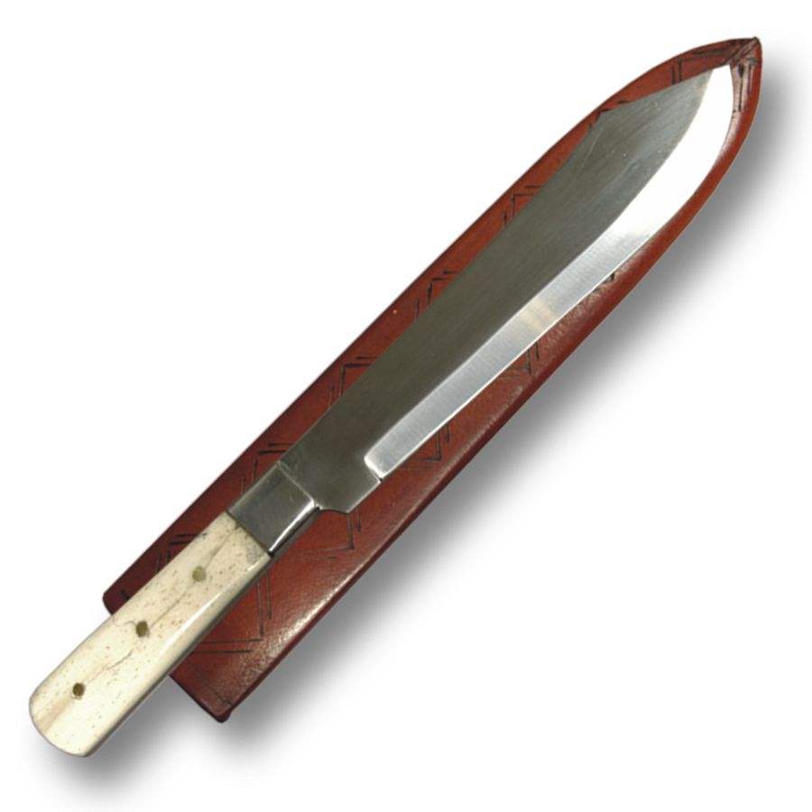 Taos Trapper's Knife with Sheath Crazy Crow Trading Post