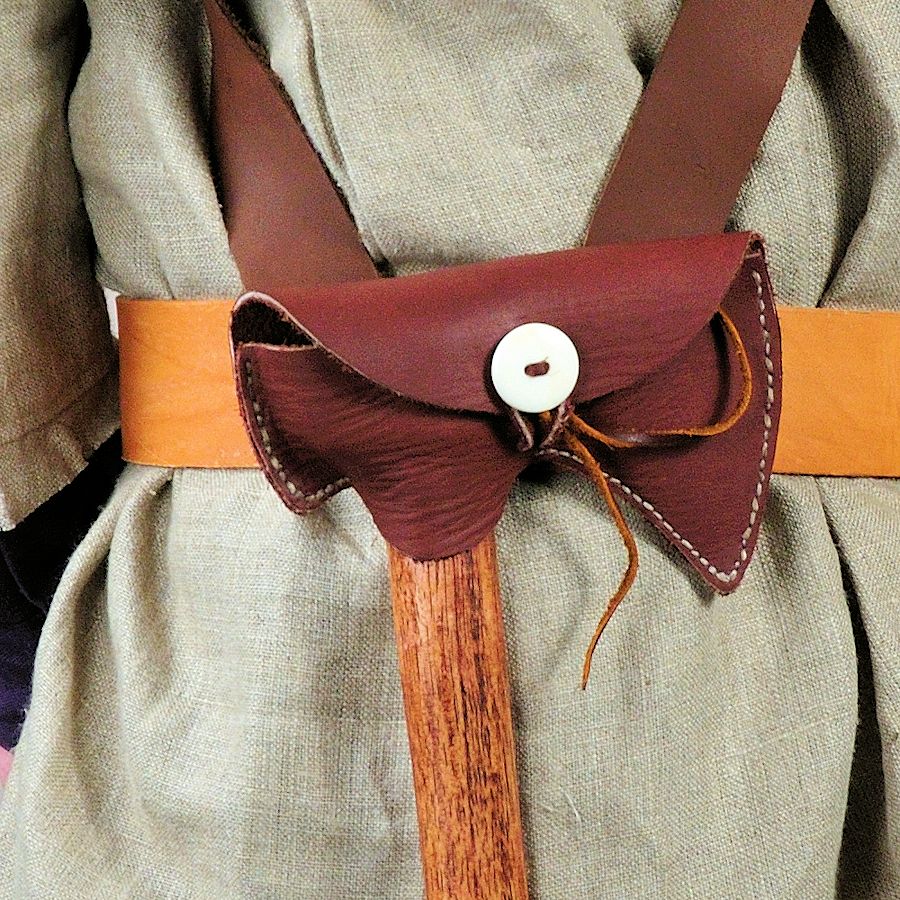 Belt Axe Sheath with Shoulder Strap & Buckle | Crazy Crow Trading Post