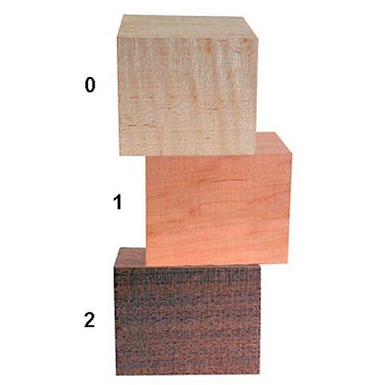 Powder Horn Base Plug Blanks Curly Maple, Walnut 7 Cherry 3" x 21/