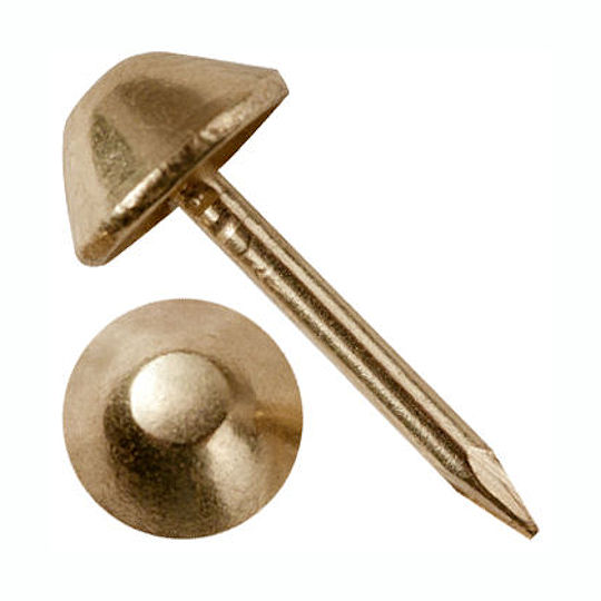 Cone Shaped Tacks Brass 1/4" Crazy Crow Trading Post