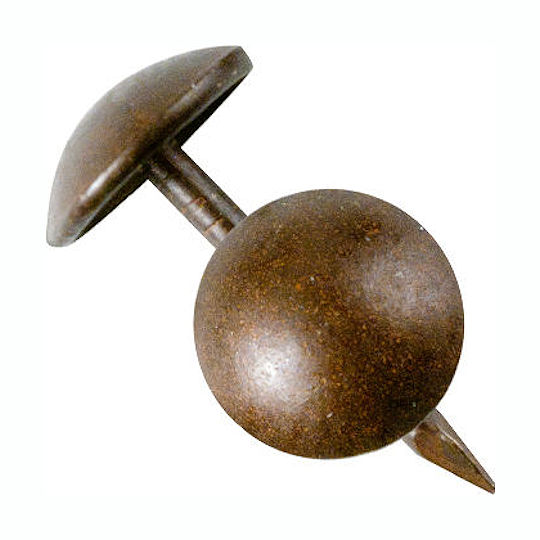 Antique Brass Tacks Low Dome 7/16" Crazy Crow Trading Post