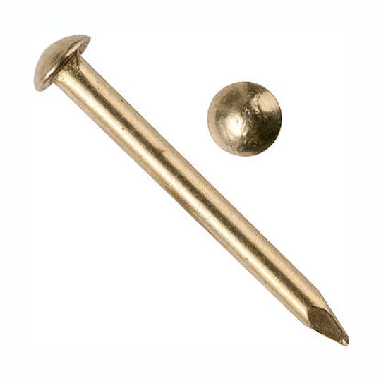 Solid Brass Nails 14 gauge x 3/4" Crazy Crow Trading Post