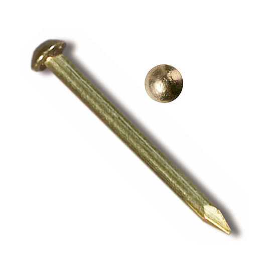 Solid Brass Nails 16 gauge x 3/4" Crazy Crow Trading Post