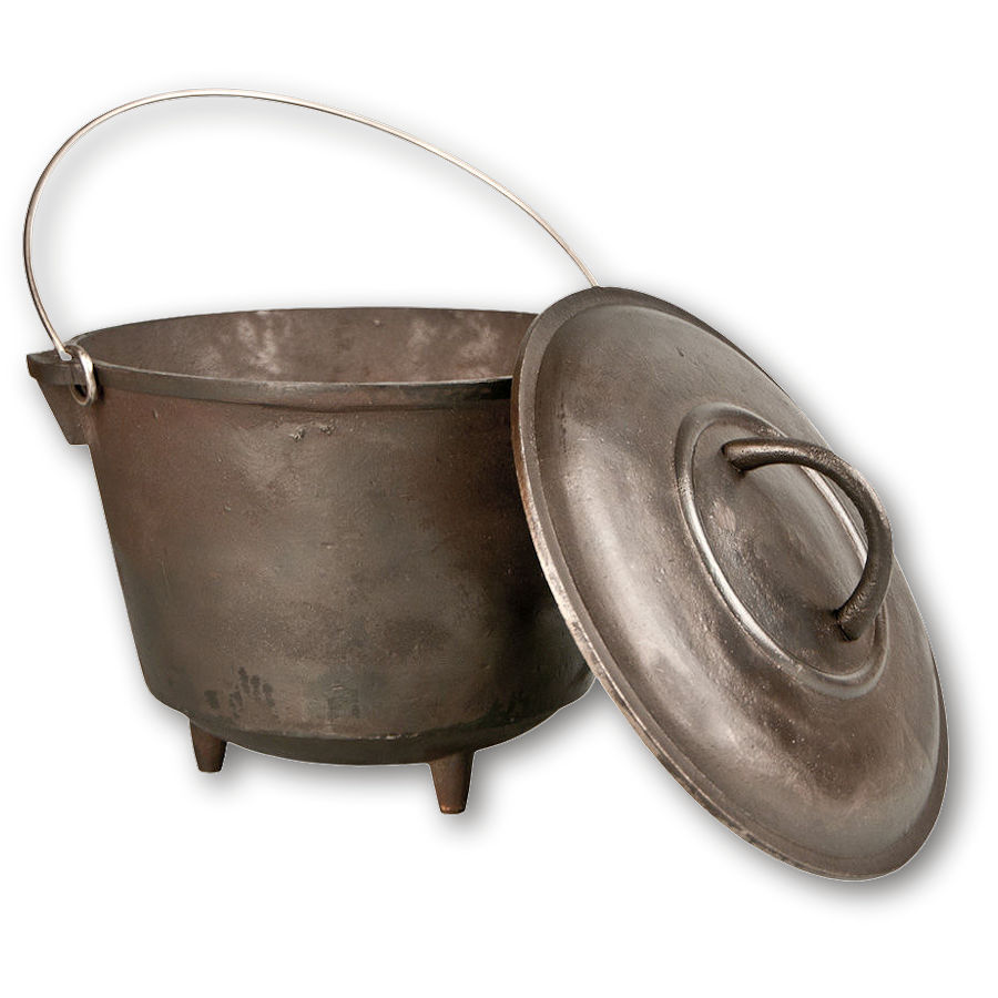 No. 7 Cast Iron Cooking Kettle Lid Crazy Crow Trading Post