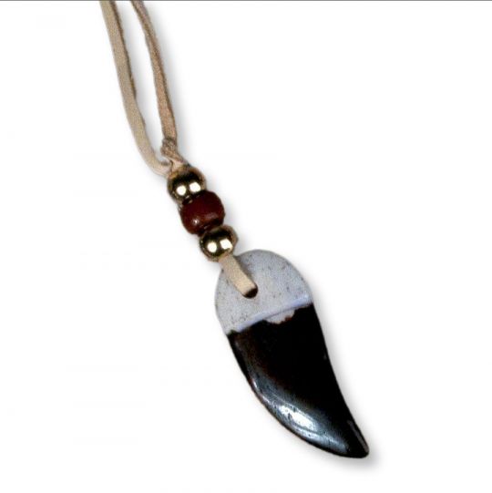 ネックレス・ペンダント Bone craft / three finger bear claw RUGGED EAGLE BEAR CLAW NECKLACE NATIVE TRIBAL GRIZZLY BUFFALO BONE