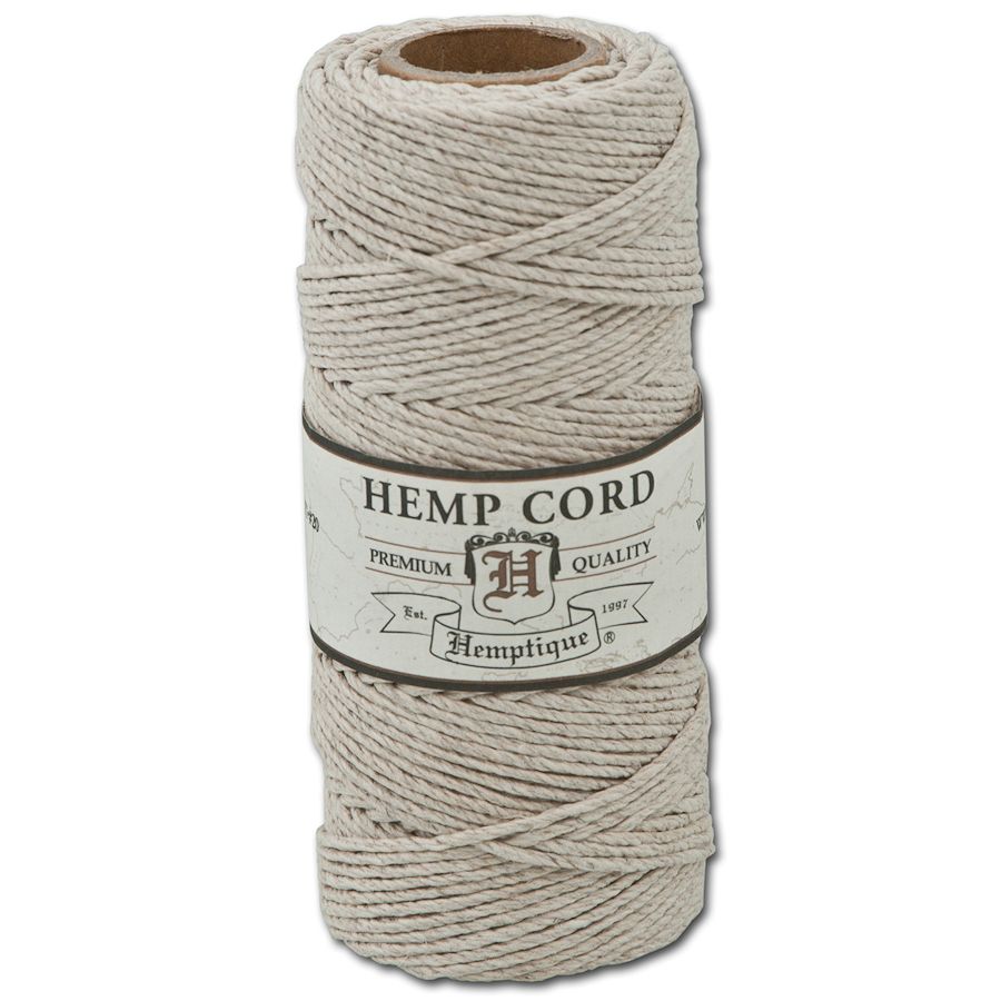 Crazy Crow Trading Post Hemp Cord for Crafts Natural 20 1mm Thick