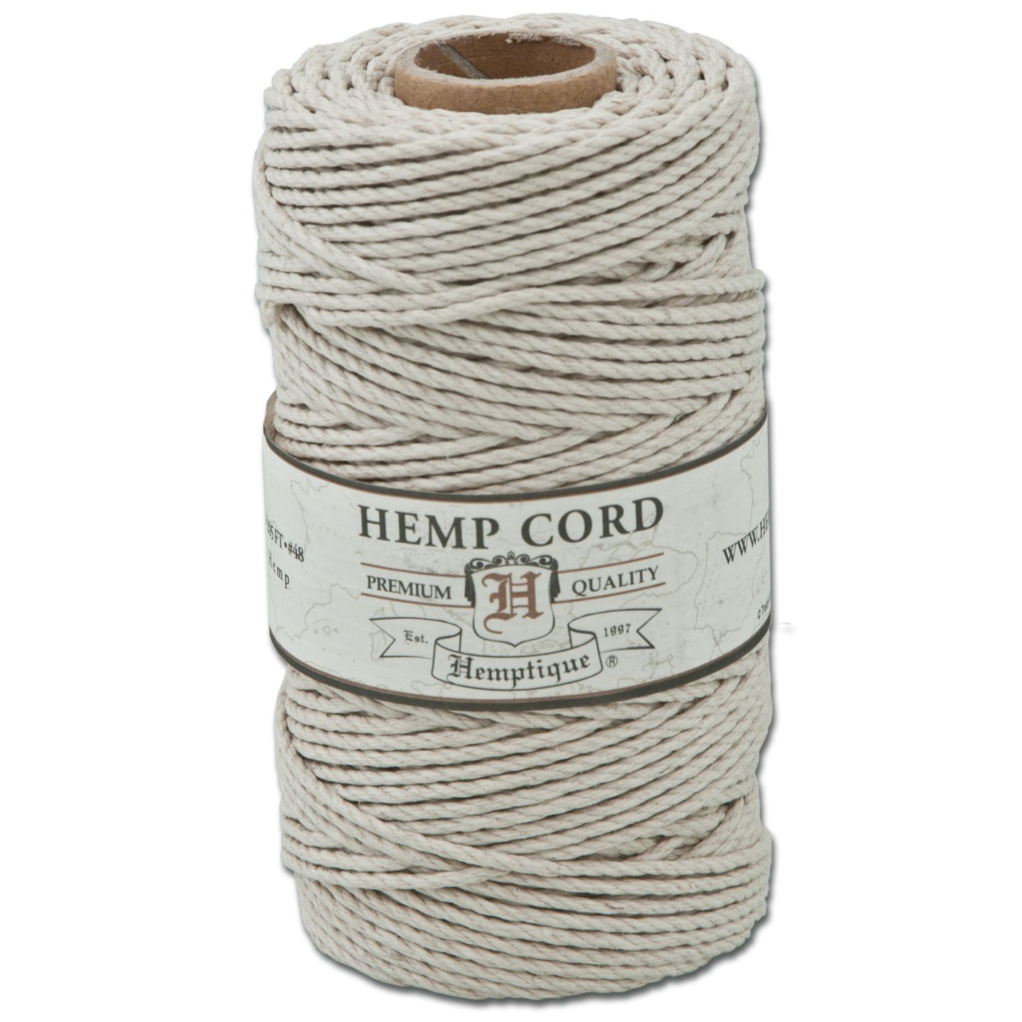 Crazy Crow Trading Post Hemp Cord for Crafts Natural 48 2mm Thick