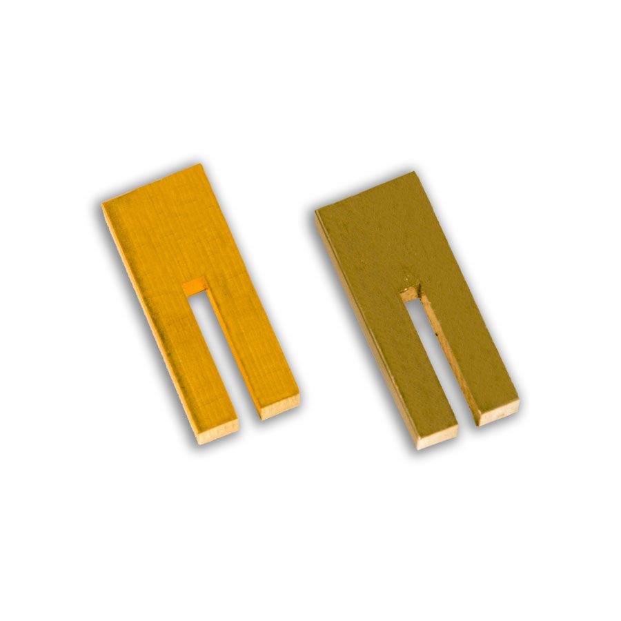 Crazy Crow Trading Post Knife Guards Machined, 5/32” Slot, Nickel Silver