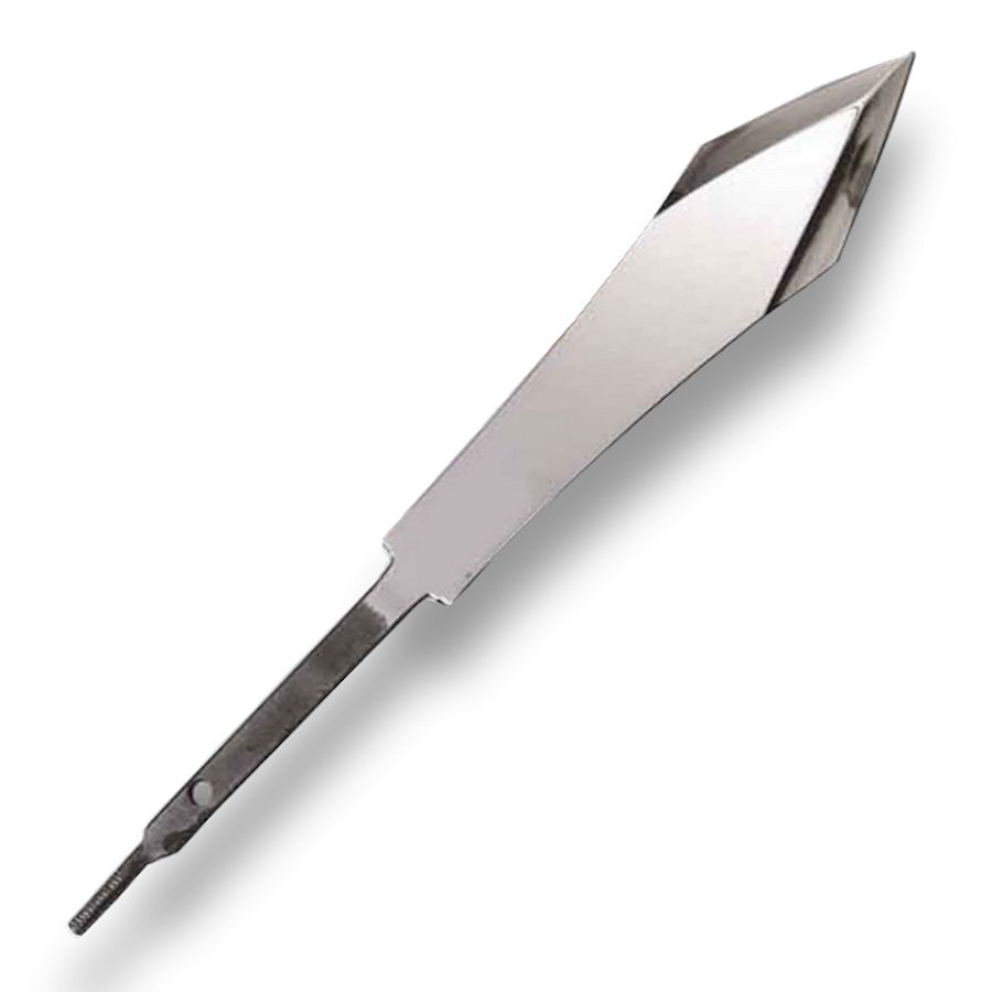 Carbon Steel Throwing Blade, 6" Round Tang Crazy Crow Trading Post