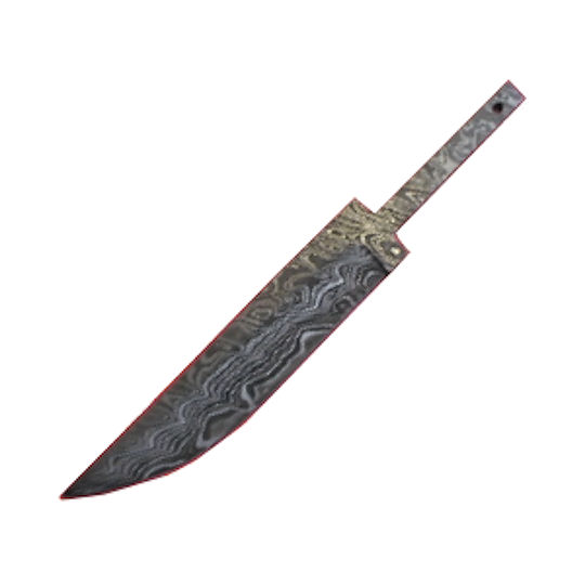 Heavy Bowie American Damascus Blades 41/2" Crazy Crow Trading Post