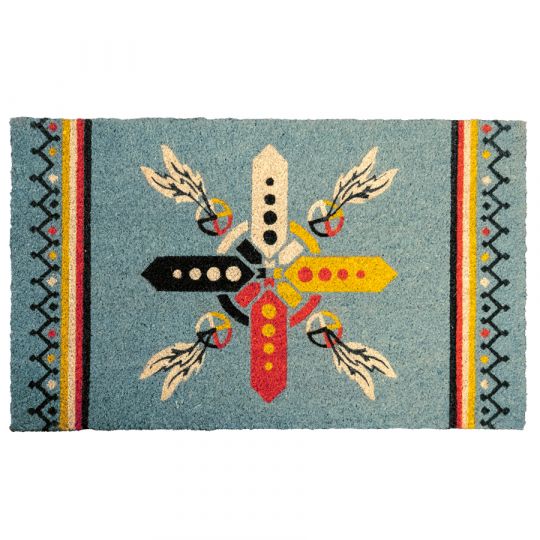 Native American Design Four Directions Doormat | Native American