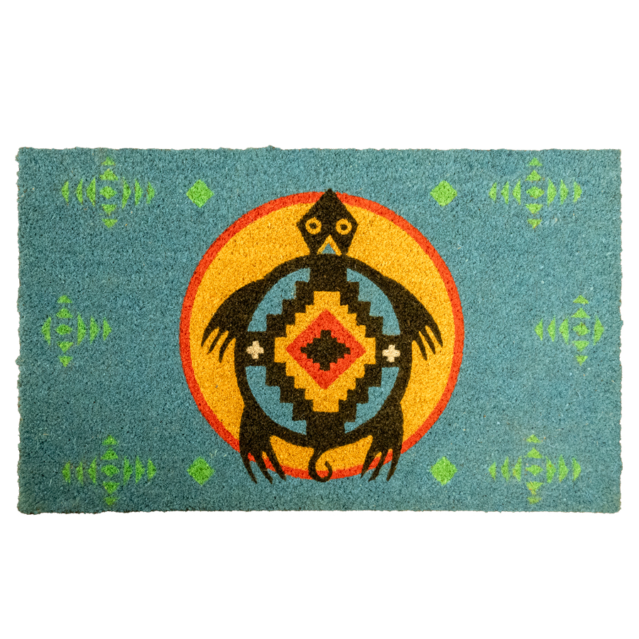 Native Pattern Turtle Native American Design Turtle Doormat | Native American Style Home ...