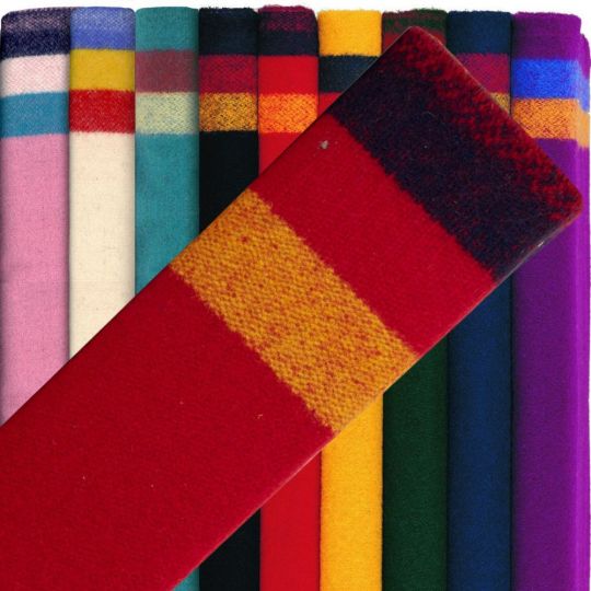3-Band Wool Broadcloth | Rainbow Selvedge Tradecloth
