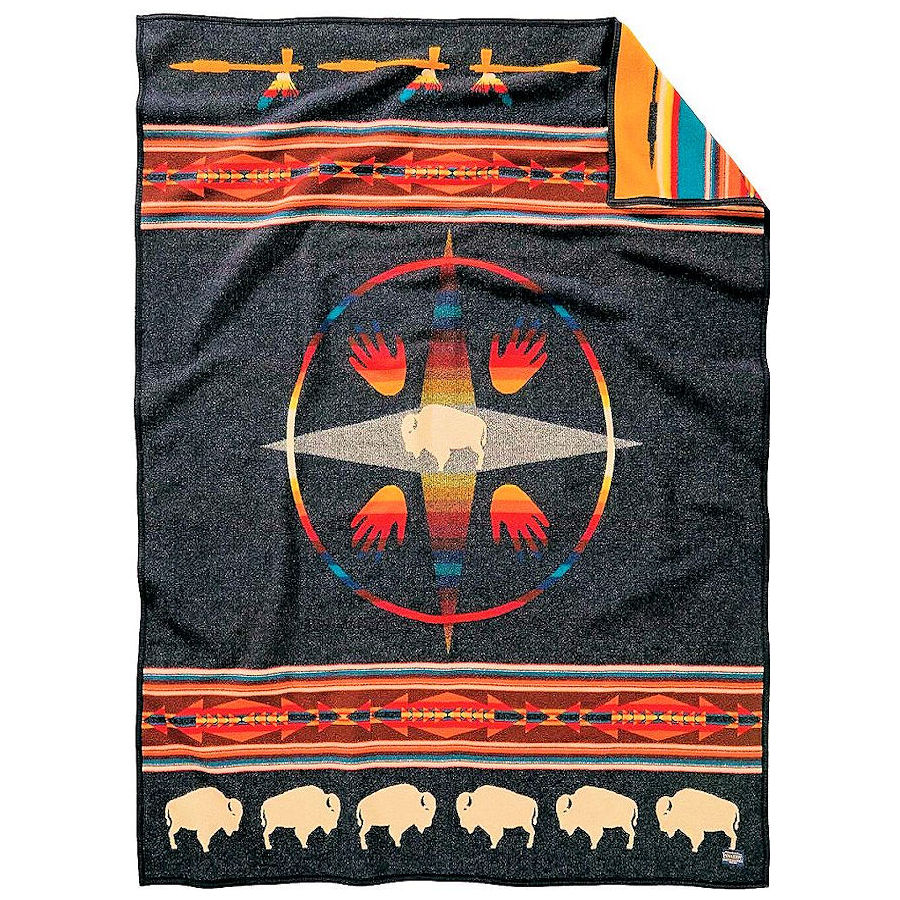 Pendleton Big Medicine Crib Blanket Oxford Crazy Crow Trading Post