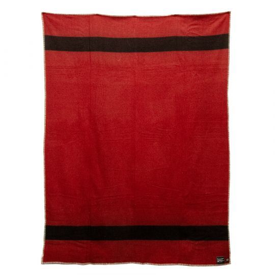 Missouri River Brand 100% Wool Fur Trade Blankets - Red w/Black