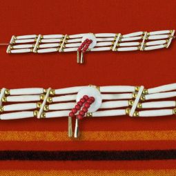 Readymade Chokers - Bone w/Brass Cones