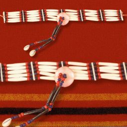 Readymade Chokers - Bone w/Crow Beads & Horn