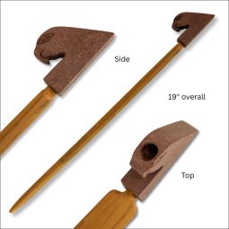 Catlinite Eagle Pipe - 19”