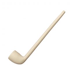 Colonial Clay Pipe - 1800's  Social Cutty, 7 in