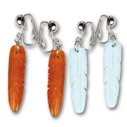 Carved Bone Feather Earring Kit