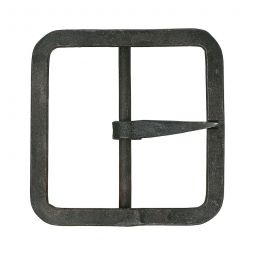 Hand Forged Iron Utility Buckles, 1-3/4" Square - with bar