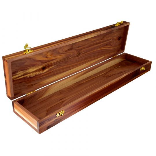 Cedar Feather Box ~ 20x5x2.5 inch | Crazy Crow Trading Post
