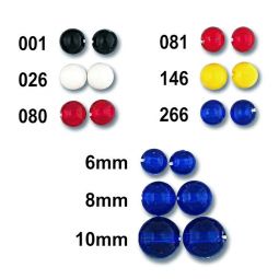 Round Glass Trade Beads - 6mm