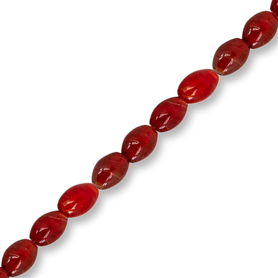 Venetian Cherry Dutch Egg Trade Beads, 17x23mm Oval | Crazy Crow