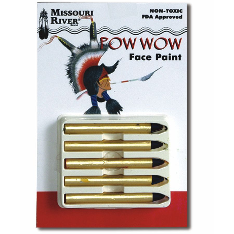 Powwow Face Paint 5Pack, Missouri River Brand Crazy Crow Trading Post
