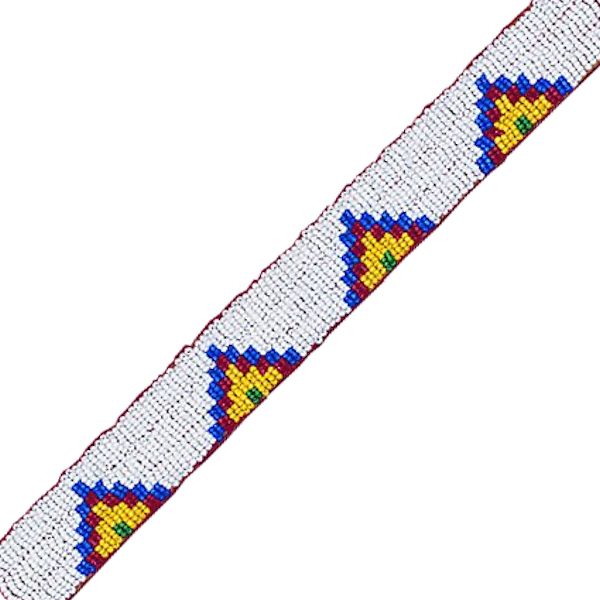 Beaded Browband Lazy Stitch, 11/4" x 12" Crazy Crow Trading Post