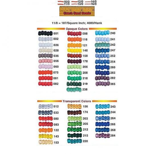 Czech Seed Beads - 11/0 Strung | Crazy Crow Trading Post