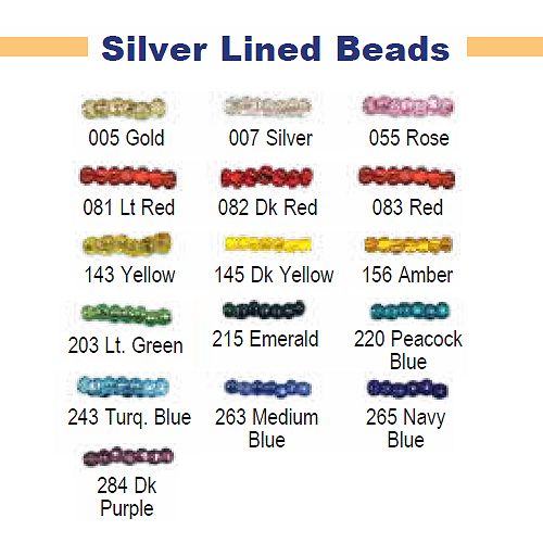 Silver Lined Cut Seed Beads - 11/0 | Crazy Crow Trading Post