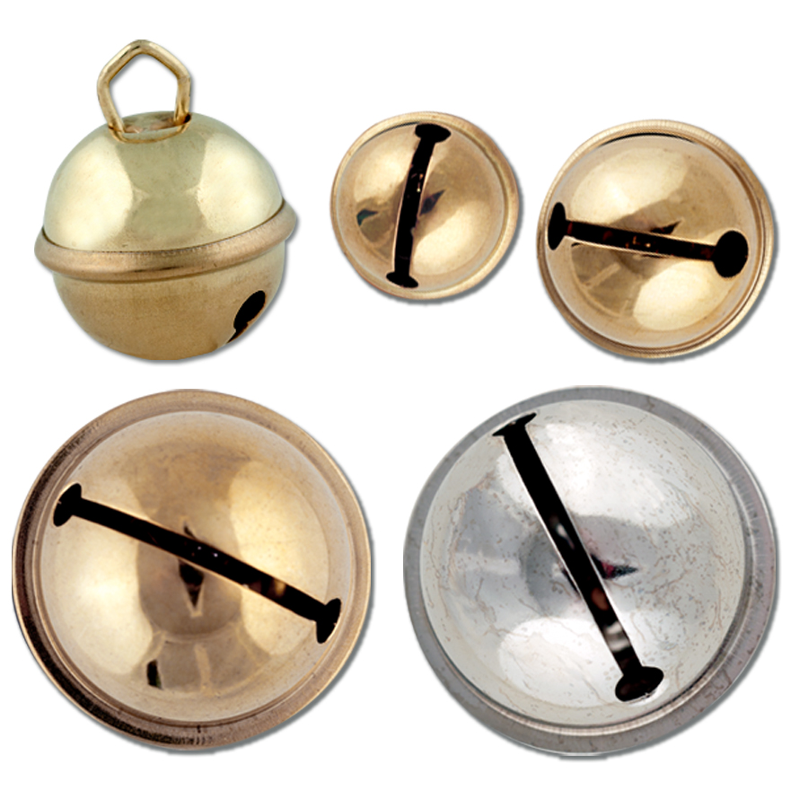 Large Old Time Hawk Bells, 1" Brass Crazy Crow Trading Post